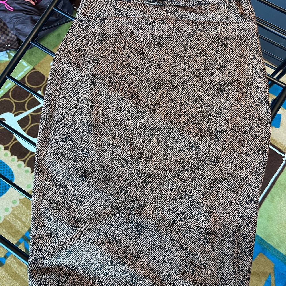 NWT Express Black and Brown Pencil Skirt